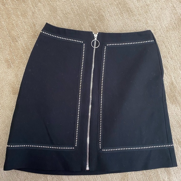 Maje Dresses & Skirts - Maje crepe black zipper skirt